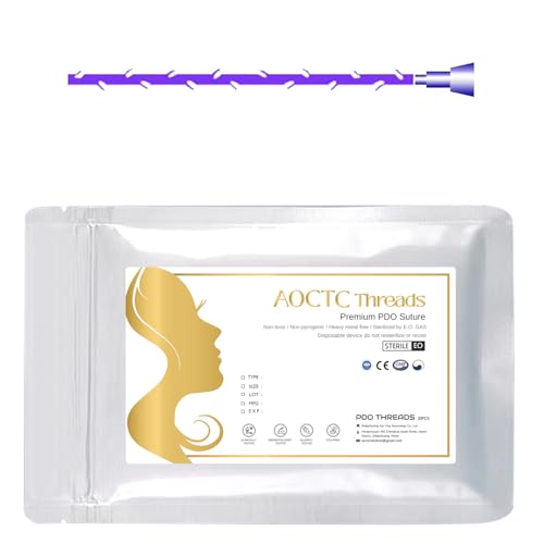 Fils PDO Cog 18G 100mm pour redéfinir l'ovale du visage et lisser les rides d'expression