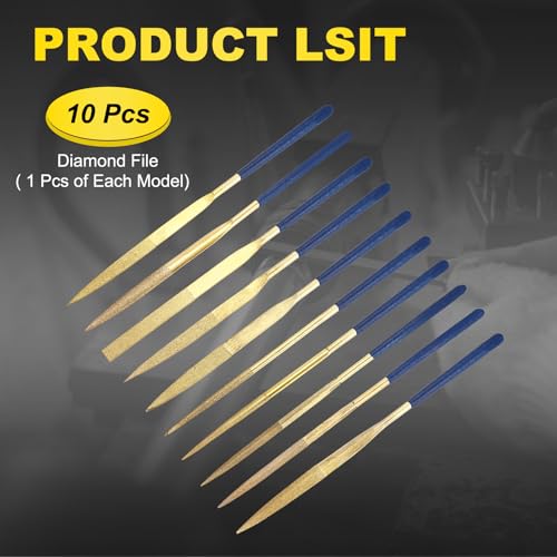Limes diamantées 4x160mm sourcing map grain 120 pour meulage et polissage de précision - 4