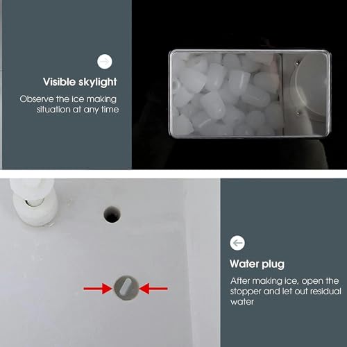 Máquina Fabricadora de Hielo Portátil 88Lbs/24H miniatura 7