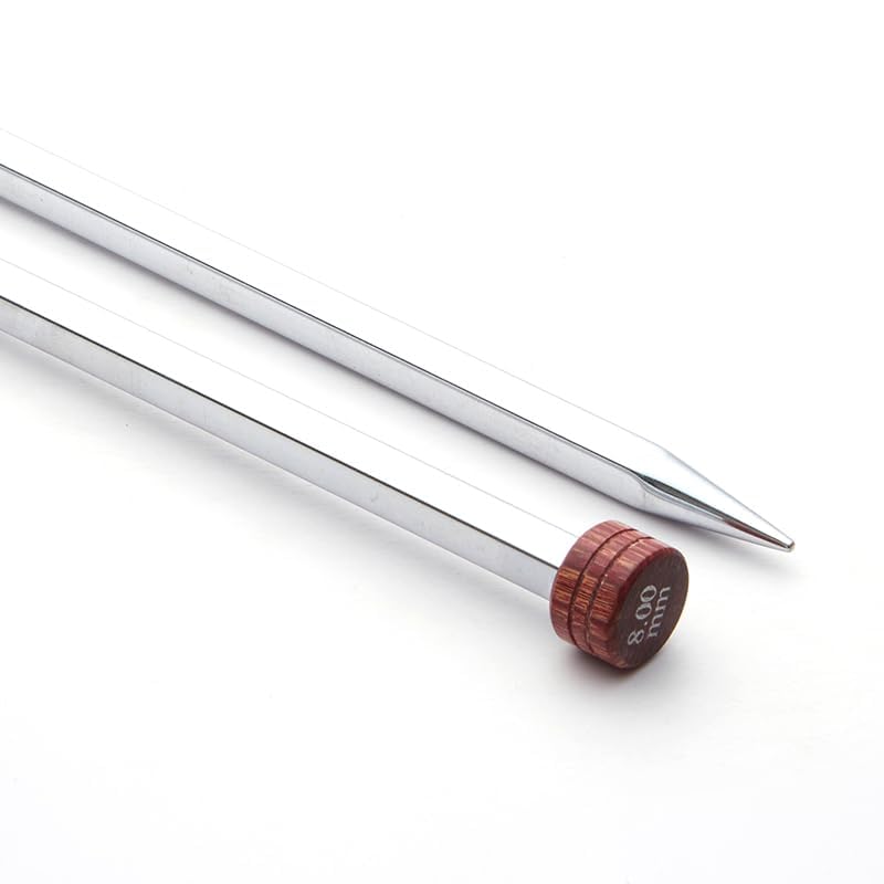 KnitPro Nova Cubics, Single-Ended Knitting Pins, 30cm x 2.75mm, Silver - Image 4
