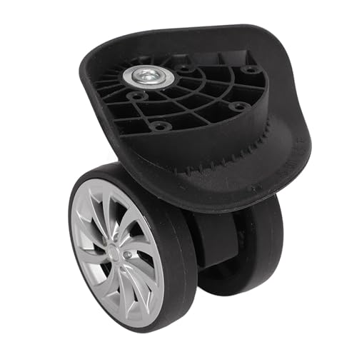 Black Luggage Wheels, Heavy Duty Suitcase Wheels Replacement, Durable Suitcase Casters for Furniture, One Pair2