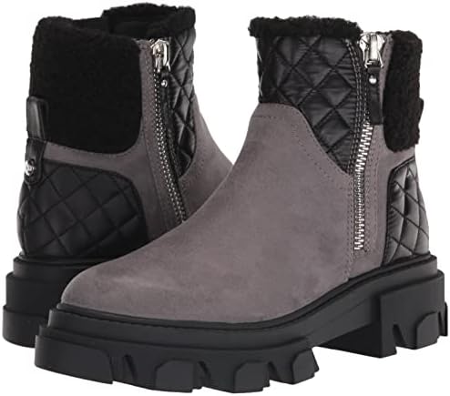 Nine West Women's Colbee2 Ankle Boot, Grey Suede, 5 | Image 6