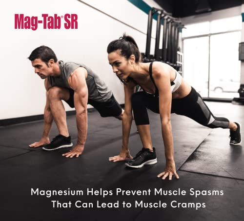 Extended Release Magnesium Lactate Delivery For 10X Better Absorption-100 Ct Mag-Tab Sr (Sustained Release) Magnesium-Helps Support Sleep, Muscle Cramps, Magnesium Deficiency Health Issues #TOP2