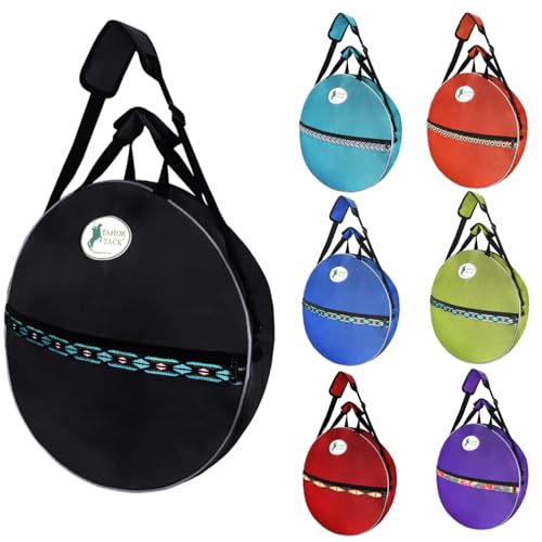 Tahoe Horse and Calf Roping 3 Ropes Carry Bag Custom Designed with Reflective and Overlay Trims, Black