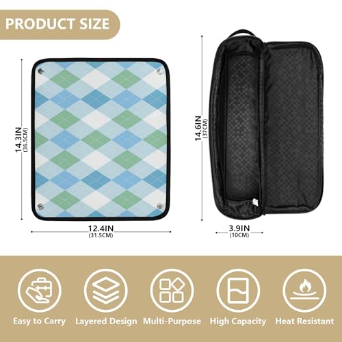 Bolsa de viaje para herramientas de cabello con tapete resistente al calor miniatura 4