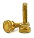 Knurled Head Thumb Screws - Solid Brass Machine Screws - #8-32 x 3/8