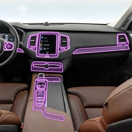 Protección antiarañazos para consola Volvo XC90 con película TPU transparente