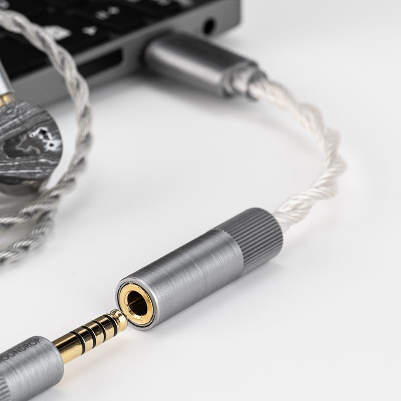 Moondrop Echo-B 32Bit/384kHz Portable USB Type-C to Headphone DAC/AMP with 4.4mm Full Balanced Jack Adapter