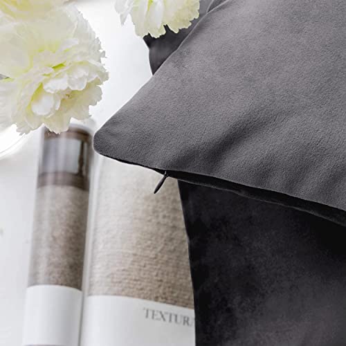 Yorkshire Bedding Cushion Covers 45 x 45 (Pack of 2), Luxury Velvet Square Throw Pillow Cases - Image 4