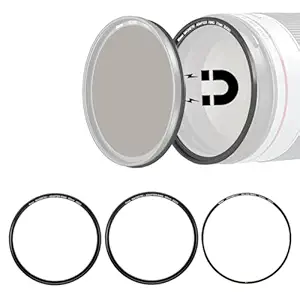 Kase 67mm DIY Magnetic Lens Filter Adapter Ring Kit Pro - Convert 67mm Screw in Thread Filter to Magnetic Filter, with Magnetic Inlaid Ring