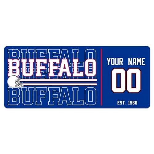 Image of ANTKING Buffalo Mouse Pad Custom Name and Number Desk Pad for Men Women Youth Gifts