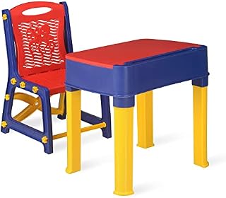 Nilkamal Kids Study Desk table and chair set Junior's Study Table Set for boys and girls (Blue/Red)