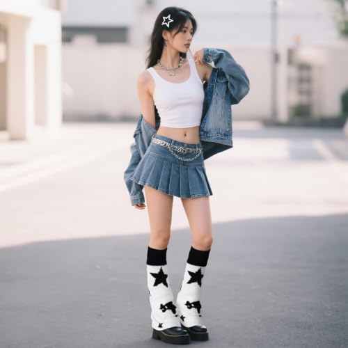 Image of Junely Leg Warmers for Women Kawaii Leg Warmer Baggy Legwarmers