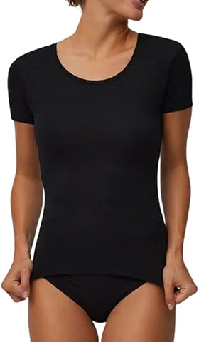 YSABEL MORA Camiseta Interior Manga Corta Térmica para Mujer con Suavidad Excepcional y Ajuste Ergonómico Que Realza la Figura y Ofrece Máxima Comodidad y Libertad de Movimiento