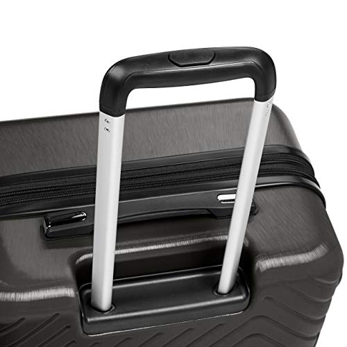 Buy AmazonBasics 3 Piece ABS, PC Geometric Hard Shell Expandable Luggage Spinner Suitcase Set