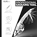 KLRStec Professional Caulking Tool [100% Stainless Steel] 4 in 1 Caulk Remover Tool Kit - Grout Remover and Finishing Tool – Professional Multitool for perfect Silicone Joints DIY Sealer and Scraper