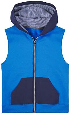 Fruit of the Loom boys Fleece & Sweatpants Vest, Vest - Pacific Blue, Medium US