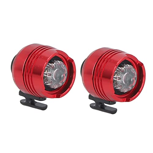 Scheinwerfer für Croc 2 STÜCKE Kleine Lichter Croc Schuhe Lustige Schuhzubehör Aluminiumlegierung Schuhe Lichter (Rot)