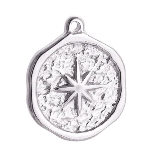 Pendentif soleil lune étoile en acier inoxydable durable pour bijoux DIY