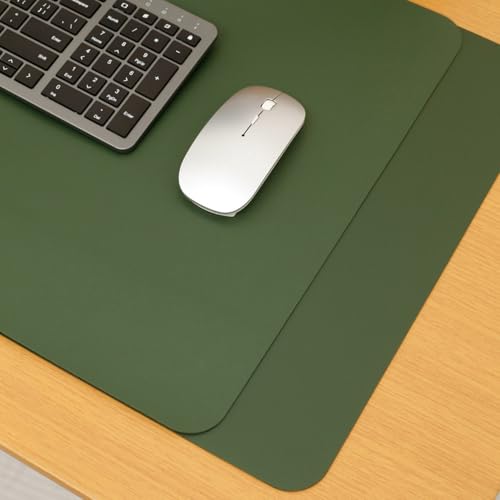 デスクマット マウスパッド 大型 PUレザー スエード マウス対応 キーボード マット デスク周り おしゃれ オフィス用品 滑り止め デスクパッド 防水 無地 700x350mm 厚さ2mm 画像13 両面使用可能