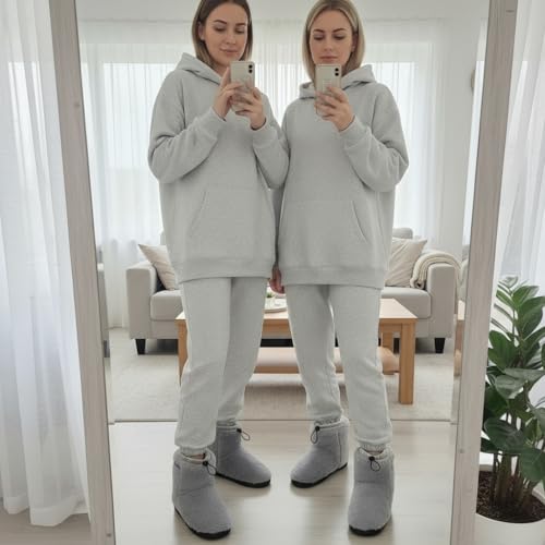 Beheizbare Hausschuhe für Damen in Grau Northheat, EU Schuhgröße 37-38