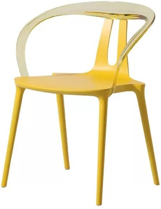 Scandinavian Transparent Chair Lounge Acrylic Dining Mesh Recliner