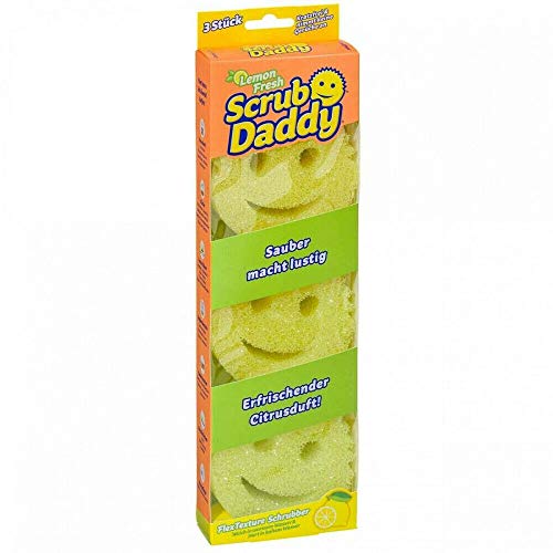 Scrub Daddy Haushaltsschwamm, originell (Lemon), 3 Stück