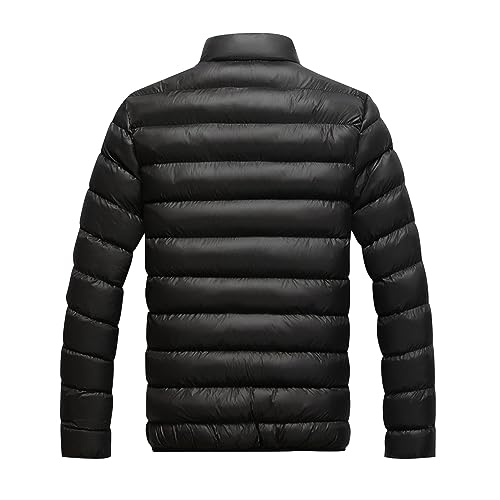 Ymosrh Men's Winter Jackets Packable Lightweight Water Resistant Puffer Down Alternative Jacket Mens, M-2XL3