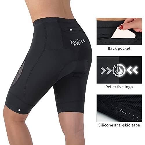 Beroy Women's Bike Shorts 3D-Gell-Padd Cycling-Shorts With Pocket(Black, Xxxl) #TOP6