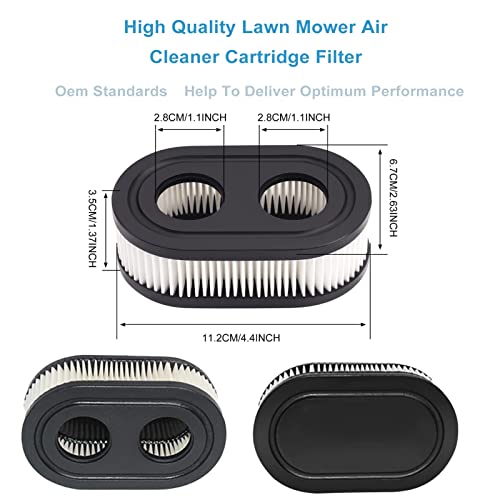 Apply To593260 798452 Lawn Mower Air Filter, Series Engine 4247 5432 5432K Lawn Mower Air Cleaner Filte Can Replace Oval Air Filter Cartridge - Lawn Mower Replacement Parts(2Pcs) #TOP2
