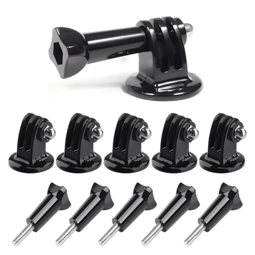 WEGLOK Adaptador de Montaje en Trípode para G0Pr0, 5 Piezas, Adaptador de trípode, para Montaje de cámara de acción, Accesorio imprescindible para la fotografía al Aire Libre, para Hero 13, Hero 12