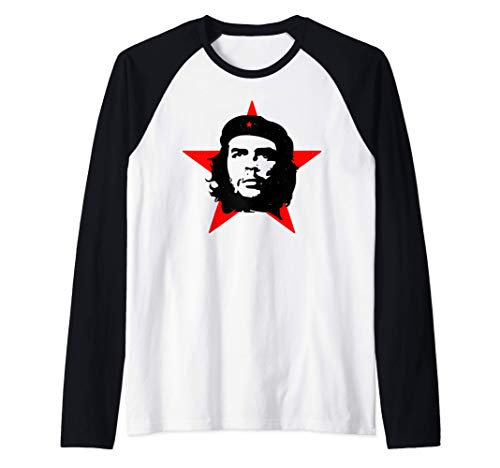 Che Guevara Cuba Revolucionario Guerrillero Icono Mundial Camiseta Manga Raglan