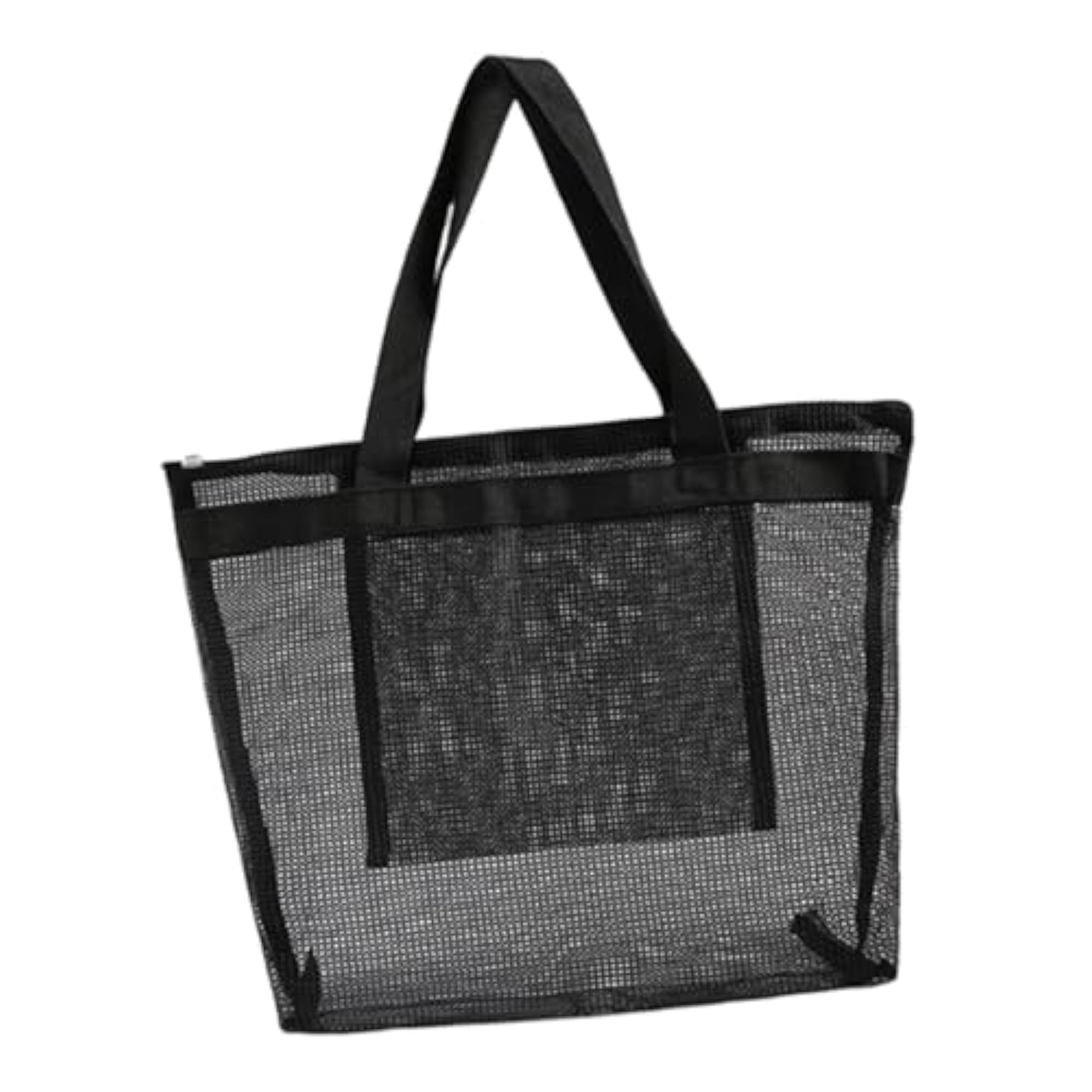 Large Mesh Beach Bag with Zipper