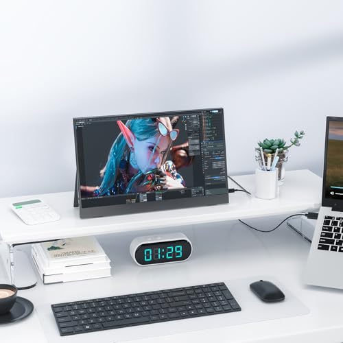 Image of 15.6 Inch Portable Monitor, FHD 1080P IPS Screen,Portable Monitor for Laptop,Ultra-Slim Plug & Play USB-C /HDMI External Second Monitor for Laptop, Phone, PS5, Xbox, Switch, PC (15.6 inch)