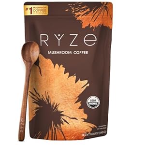 RYZE SUPERFOODS Mushroom Coffee USDA Organic ...