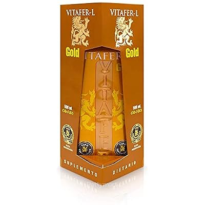 Vitafer-L Gold Men Multivitamin Enhancer for Men &amp;amp;amp; Women 100% Natural 500 ML 16.9 fl oz Bottle 500 ml Package of 60 Units