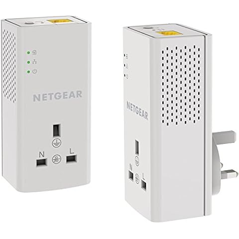 NETGEAR PLP1000 Powerline Adapter with Extra Outlet Cover
