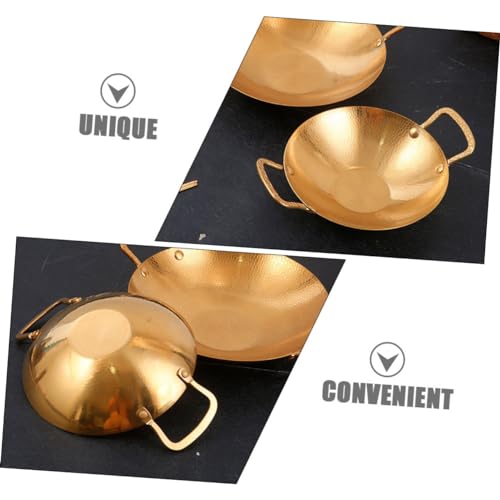 Wok pequeño de acero inoxidable Garneck para cocina miniatura 3