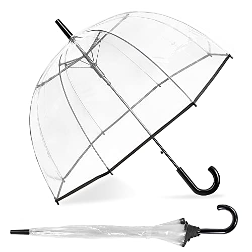 Cybyq-Family Clear Bubble Umbrellas For Rain Windproof Dome Large Umbrella For Weddings, Prom, Graduation And Outdoor Events For Men And Women #TOP3