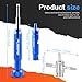 PUIBERS Tire Valve Stem Removal Tool Kit 3-Piece Set, Presta and Schrader Valve Core Removal Tools Set with 4 in 1 Valve Stem Puller Repair Tools