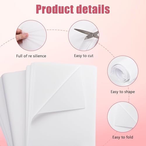 Avemest 100 Blatt Seidenpapier Weiß 50x70 cm Geschenktüten Packseide Verpackungsmaterial Verpackungspapier Seidenpapier Geschenkpapier für Hochzeiten Geburtstage Blumen DIY Bastelprojekte Füllmaterial
