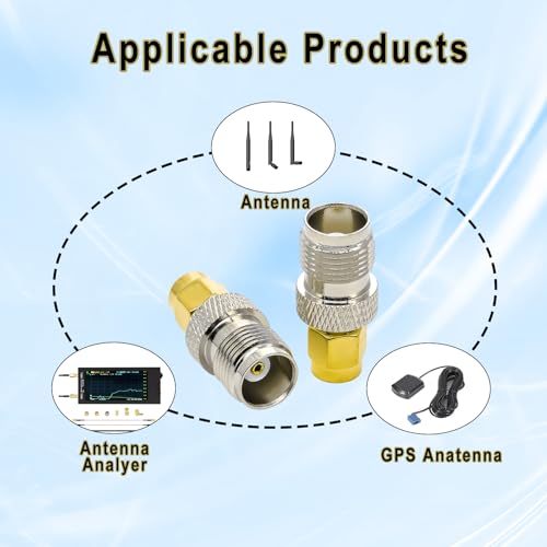 Adaptador coaxial SMA macho a TNC hembra x2 miniatura 4