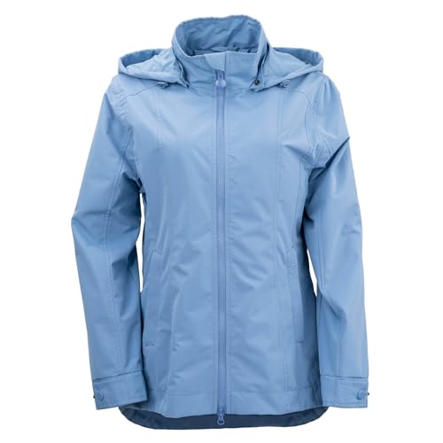 Outback Trading Company Women's Hattie Lightweight Water-Resistant Breathable Casual Outdoor Rain Jacket w/Detachable Hood