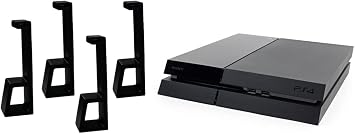 Horizontal Vertical Stand for PS4 Original PlayStation 4 Stand Cooling Station Feet for Console Fat Compatible - Updated Design for Secure Fit PS4 Original - Black