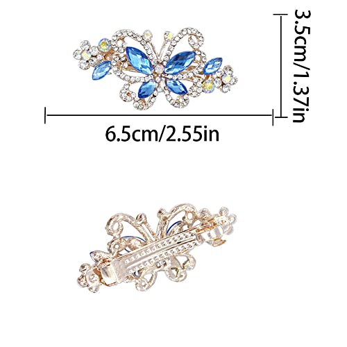 4 piezas pinzas para el cabello diseño mariposa miniatura 2