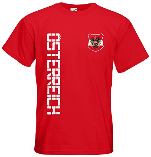 Österreich Austria T-Shirt Name Nr Fanshirt Trikot EM-2021 Rot L