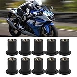 pieces detachees honda transalp 600 Noir : finition noire élégante sur les vis et les écrous en caoutchouc se mélange parfaitement avec les accents foncés de la moto et protège contre l'érosion causée par l'humidité et les débris de la route tout en conservant l'intégrité