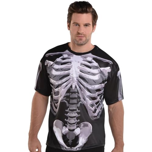 Image of Black & Bone Skeleton T-Shirts for Men XL size - 1 Pc