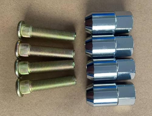 SHULIY 4�� (3/8-24 x 1.75�C���` UHL) �z�C�[���X�^�b�h�{���g 7517871 ���O�i�b�g�t�� 7547309 �����p 2011-2014 Polaris RZR 900 UTV; RZR 4 800 2010-2014