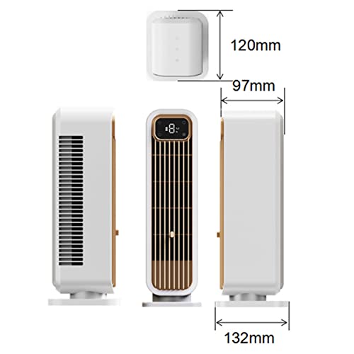 Dustx Oscillating Tower Fan With Nightlight,Usb Bladeless Fan, Quiet Operation Rechargeable Desk Fan,With Touch Control,For Home,Office, Bedroom #TOP6